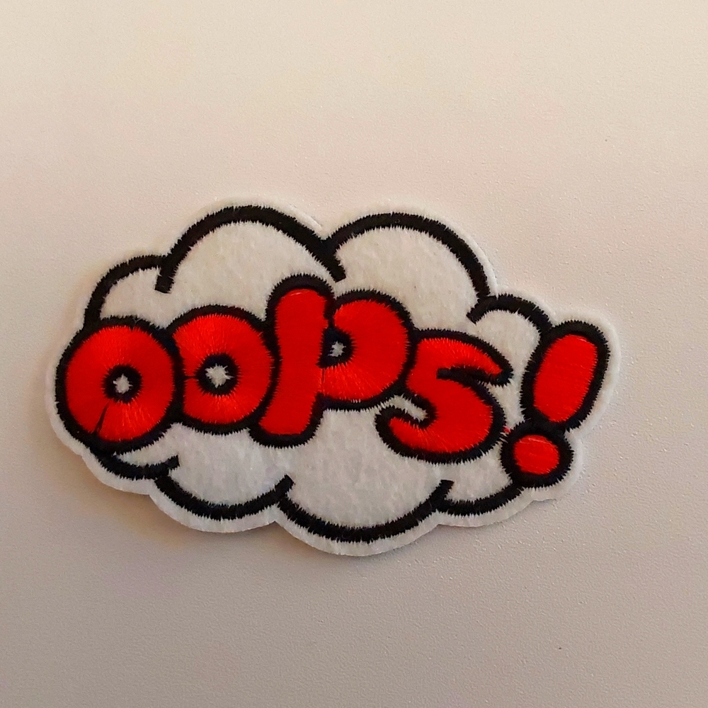 OOPS   IRON ON PATCH